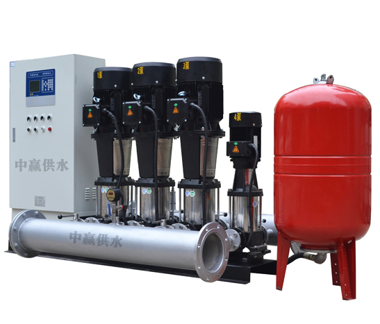 變頻恒壓供水系統(tǒng)主要由PLC、變頻器、觸摸屏、壓力變送器、動(dòng)力及控制線路以及泵組組成